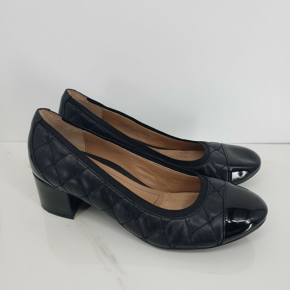 Vionic Ruby Block Heel Quilted Orthotic Shoes